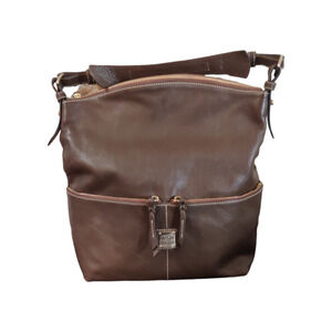 Vintage Brown Genuine, Leather Dooney and Bourke Handbag